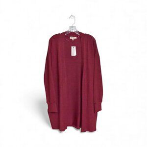 Philosophy Long Sleeve Open Front Longline Cardigan Sweater Size L